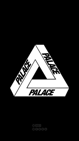 Black white logo triangle palace - free aesthetic wallpaper for mobile