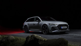 Silver car night road red 2 - a silver car free wallpaper for desktop