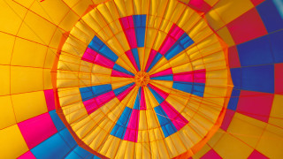 Colorful hot air balloon circular - christo free wallpaper