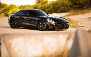 Black sports car road cement - adam szentpétery free wallpaper for desktop