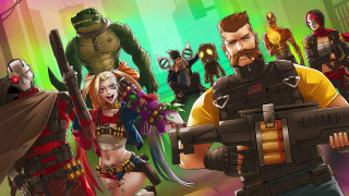 Cartoon characters city street green - a group of cartoon characters free wallpaper for desktop