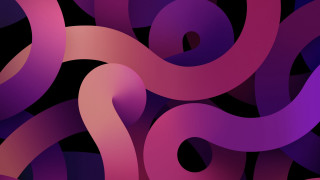 Colorful abstract curves center black - an abstract drawing free wallpaper