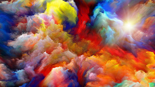 Colorful sunset fire embers flame - colorful cloud free wallpaper