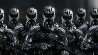 Soldiers guns helmets dark background - a group of soldiers free wallpaper