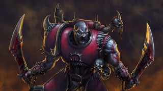 Demonic man armor horns sword - a demonic looking man free wallpaper