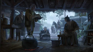 Fire pit group robe man - craig mullins free wallpaper