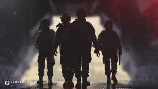 Soldiers tunnel redlight volumetric tiltshift - a group of soldiers free wallpaper