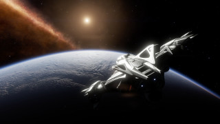 Space ship planet star background - a distant star in the distance free wallpaper for desktop