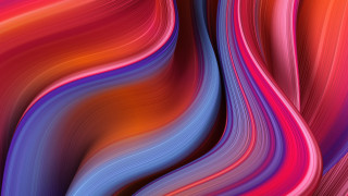 Colorful abstract wavy lines red - vibrant free wallpaper for desktop