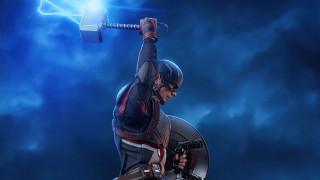 Captain america hammer shield lightning - a lightning bolt free wallpaper