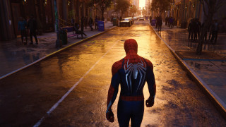 Man spider suit street night - alton tobey free wallpaper for desktop