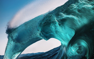 Large wave breaking ocean beach - the ocean water free wallpaper