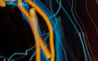 Neon colored object holography shiny - an ultrafine free wallpaper for desktop