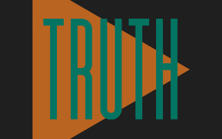 Black orange poster triangle truth - letter free wallpaper