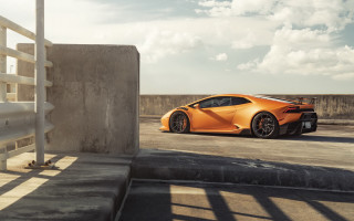 Orange sports car side profile - side profile free wallpaper