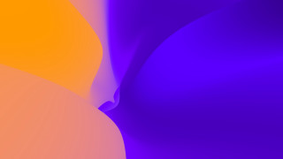 Purple orange curves sunset sky - smaller free wallpaper