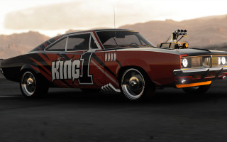 Red car king hill mountains - regal free wallpaper for desktop