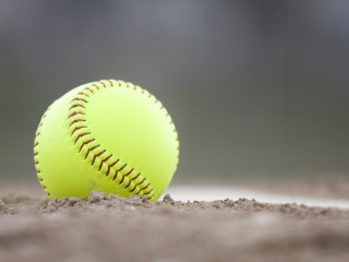 Yellow softball dirt field sand - free sports wallpaper