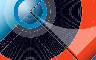 Blue red circles precisionism tennis - el lissitzky free wallpaper