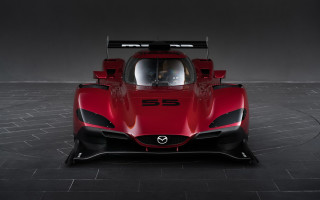 Red sports car black floor - a black floor free wallpaper