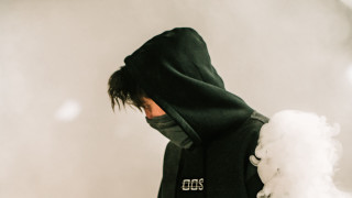 Man hoodie smoke cyberpunk techwear - a man in a hoodie free wallpaper