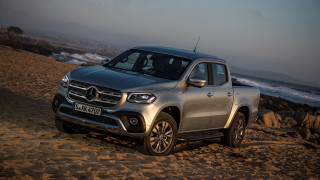 Silver mercedes beach pickup waves - constant permeke free wallpaper