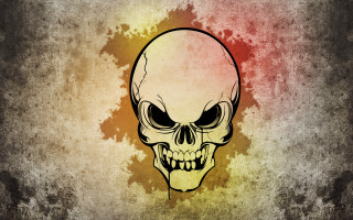 Skull redspot yellowspot gothic vector - skull free wallpaper