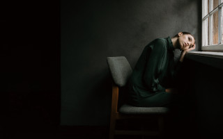 Woman sitting chair window cinematic - elsa bleda free wallpaper for desktop