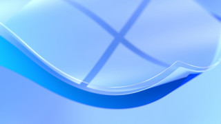 Blue white abstract curved background - the left side of the image free wallpaper