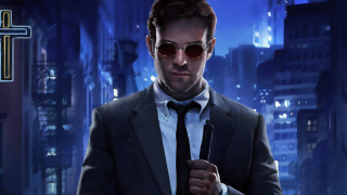 Man suit tie city night 2 - neo free wallpaper for desktop
