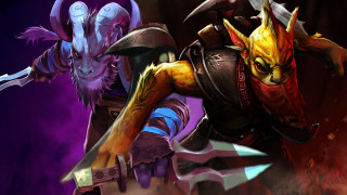 Demonic horned creature sword furry - a demon like face free wallpaper