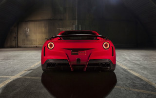 Red sports car headlight shadow - side profile free wallpaper