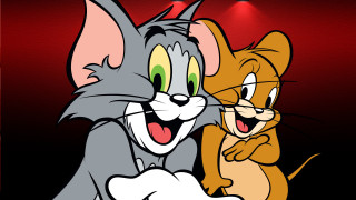 Cartoon cat mouse smiling laughing - one cat free wallpaper for desktop
