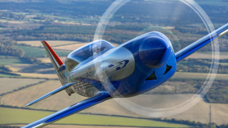 Blue airplane green field circular - circular free wallpaper