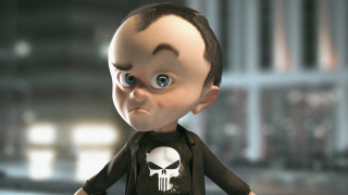 Toy doll black shirt skull - a white skull free wallpaper for desktop