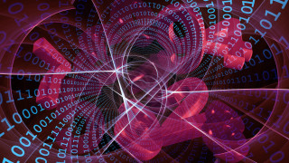 Spiral numbers red blue black - image of a spiral free wallpaper