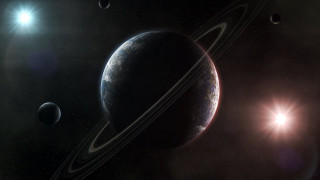 Solar system planet aurora astronaut - solar free wallpaper