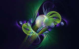 Flower swirl lightbulb abstract green - image of a flower free wallpaper for desktop