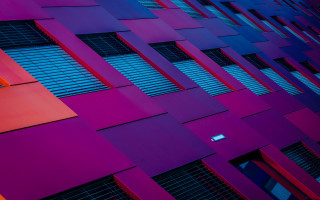 Building windows clock bauhaus saturated - face and a clock free wallpaper