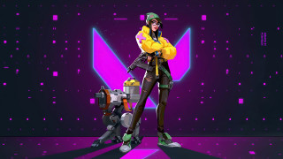Yellow jacket woman robot purple - a yellow jacket free wallpaper