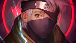 Kakashi lightning shock art detailed - digital painting free wallpaper for desktop