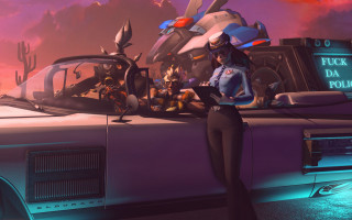 Futuristic woman car splashart mecha - a futuristic setting free wallpaper