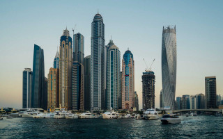 Boats cityscape bridge skyline water - daren bader free wallpaper