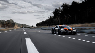 Bugatti road trees clouds tiltshift - a bugatti car free wallpaper