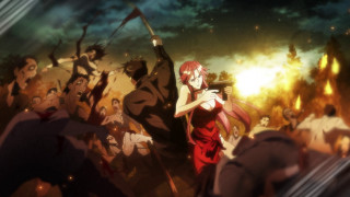 Group fireplace woman sword man - a fire place free wallpaper