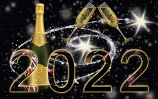 Champagne glasses 2012 futuristic night - futurism free wallpaper
