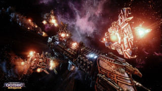 Space station lights smoke stars - warhammer free wallpaper for desktop