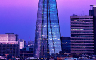 City skyline tower dusk architecture - sharp high detail free wallpaper