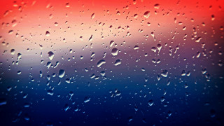 Rainy window red blue sky - a red sky in the background free wallpaper