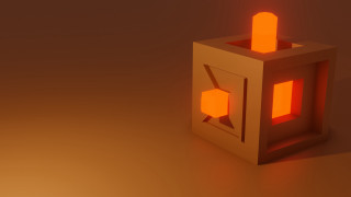Small cube light inside tabletop - eden box free wallpaper